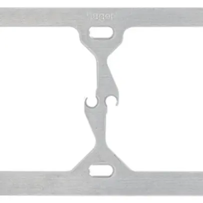 Plaque de fixation Hager grd.1×4 horiz. 