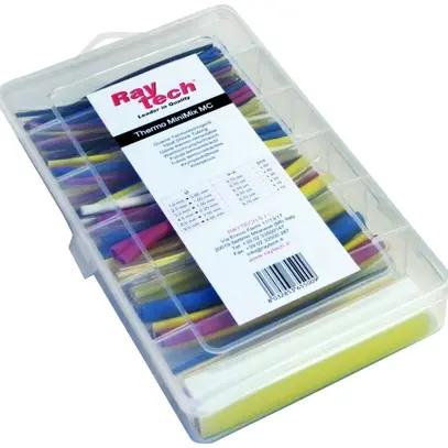Assortiment de gaines rétractables Raytech, couleurs assorties 