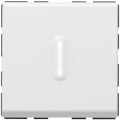 Contact à bascule lum.INC MOS W/1L 6A blanc 2modules 