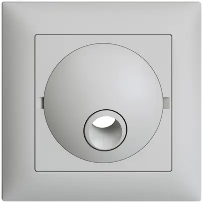 Kit frontal ENC EDIZIOdue gris clair 88×88mm pour boîte de raccordement 