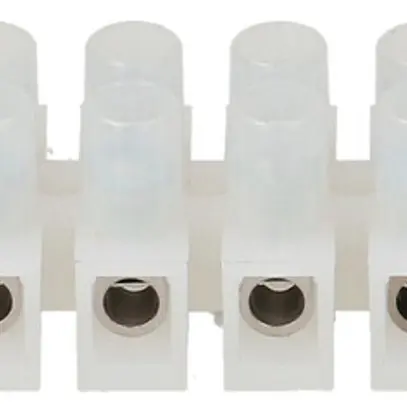 Morsettiera Adels-Contact 12P 0.5…2.5mm² 24A 450V interasse 8mm bianco 