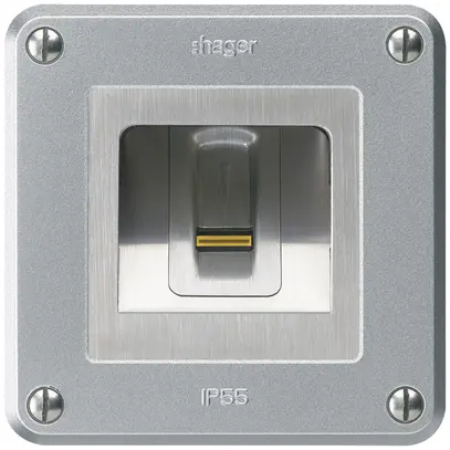 Lettore di impronte digitali NUP Hager ekey-arte robusto C alluminio 