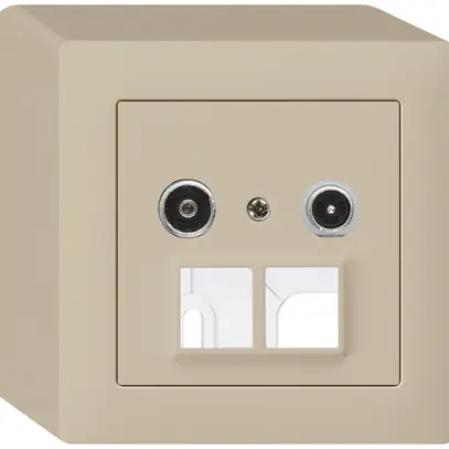 Prise multimédia AP kallysto R/TV 11dB 2GHz beige 