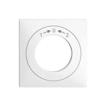 Kit frontale EDIZIOdue 1>0<2 60×60mm bianco per interr.chiave 