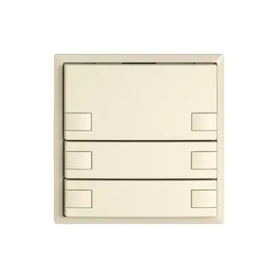 Poussoir KNX RGB EDIZIO.liv SNAPFIX® capteur temp.s.LED 3× comm.2T cr 