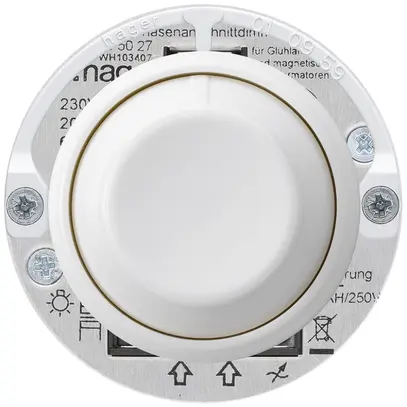 Drehdimmer Hager basico Phasenanschnitt 20…500VA weiss 