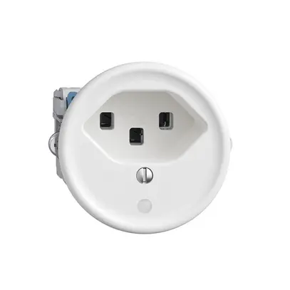 Presa Sdue Q, 1×T23, con LED, bianco 