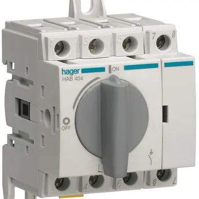 Interruttore sezionatore Hager HAB404 4L 40A 