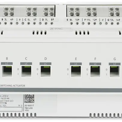 REG-KNX-Schaltaktor Siemens N 535D51, 8-Kanal, 16A 
