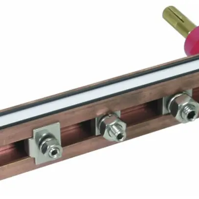 Barre de compensation de potentiel DEHN/elvatec IDR 7× 260mm 240mm², cuivre nu 