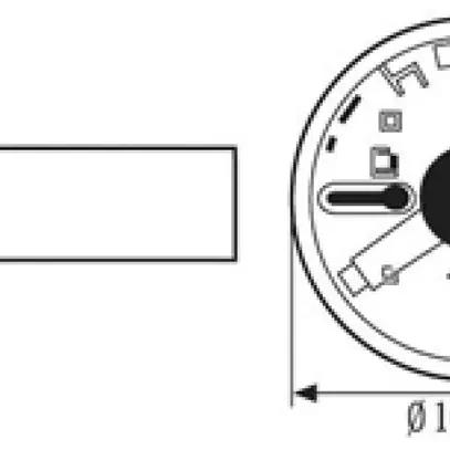 Scatola AP per Protector K ESYLUX h=27mm, Ø106mm, bianco 
