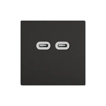Prise de charge USB EDIZIO.liv SNAPFIX® 230VAC 18W 2×USB C no 