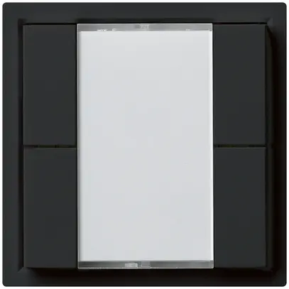 Poussoir multifonction ENC KNX kallysto quadruple noir 