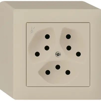 Prise AP kallysto 3×T13/1S beige 