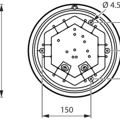 Plafonnier/applique LED Ledinaire WL070V LED11S/830 PSU II WH 