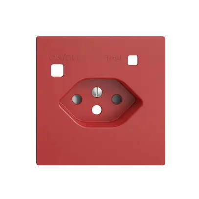 Kit frontale EDIZIOdue per presa FI F, T13, shutter, berry 