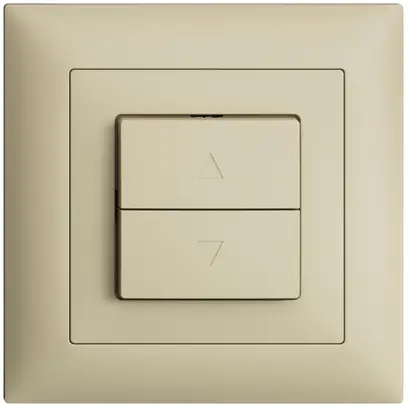 UP-Frontset EDIZIOdue FMI vanille für Storentaster/-schalter 
