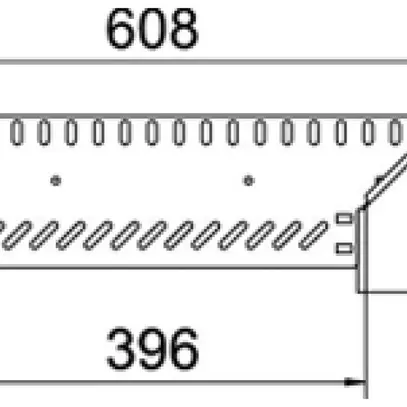 Uscita a T BET RAA 110×400mm acciaio zincato a nastro 