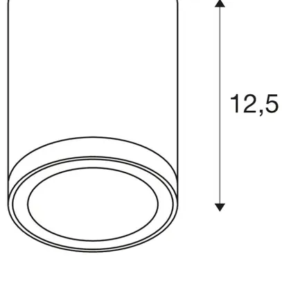 Plafonnier LED SLV ENOLA ROUND S 9W 580lm 3000/4000K IP65 anthracite 