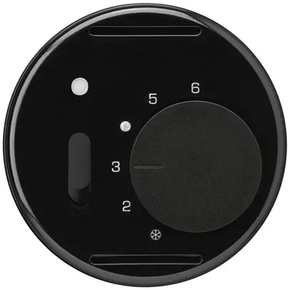 Einsatz zu UP-Raumthermostat basico schwarz mit Schalter 