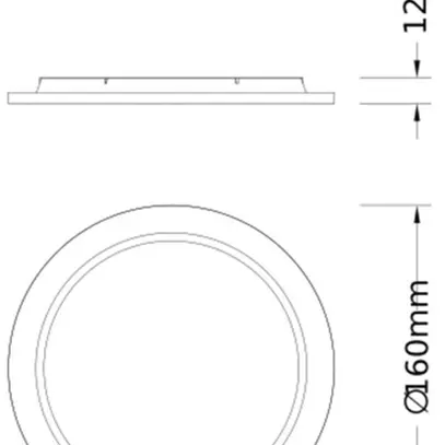 Anello decorativo LEDVANCE COMFORT Ø160×12.4mm nero 