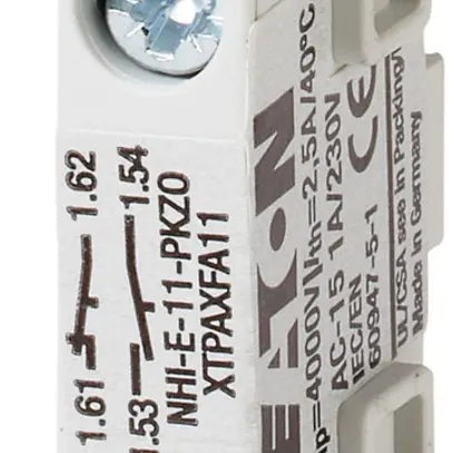 Blocco di contatti ausiliare ETN 1Ch+1R 