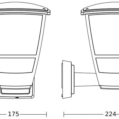 Applique Steinel L 10 E27 0…15W IP44 noir 