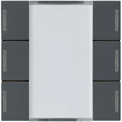 Kit frontale Hager kallysto 6×KNX LED systemlink/easylink antracite 