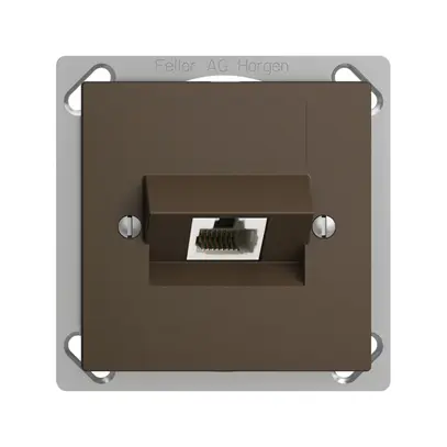 Presa INS 1×RJ45/u 8P ITplus EDIZIOdue coffee 