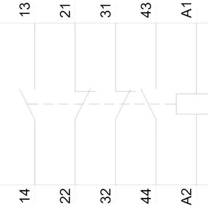REG-Schütz Siemens SENTRON INSTA 5TT5 220…230V AC/DC 2NO 2NC 63A 400V 3TE 