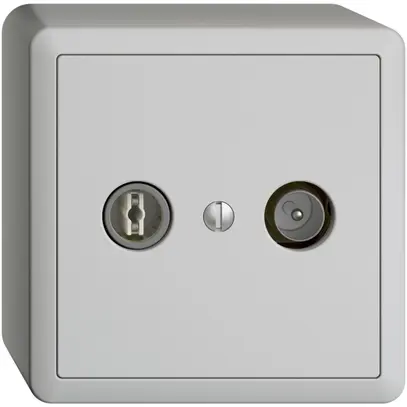 Prise TV-R AP EDIZIOdue 19dB gris clair à large bande 5…2000MHz, FX54 
