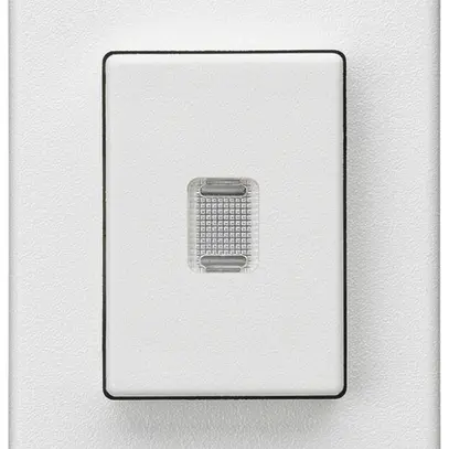 Pulsante INS Hager FLF 10A/250V 0/2L illuminato bianco 