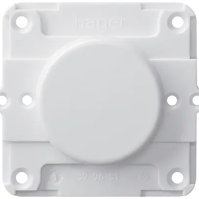 Placca cieca Hager 46mm bianco 