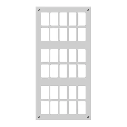 Plaque de montage FLF 6×5 Al anodisé nature 