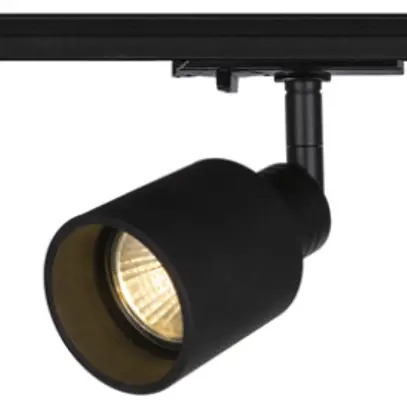 Projecteur SLV PURI TRACK GU10 50W adapt.1-ph. Ø64mm noir 