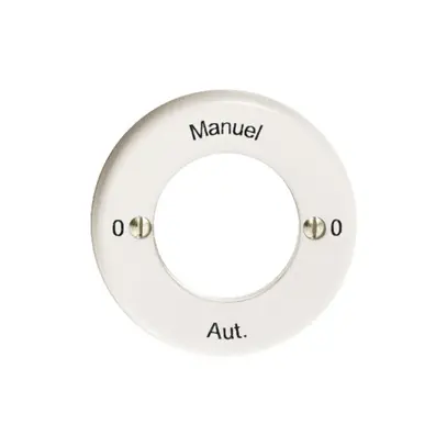 Kit frontal 0-Auto-0-Main blanc pour interrupteur rotatif à clé 