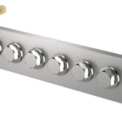 Barra compensazione potenziale Flury PA 20, Cu stagn., 1-fila 230×30×6mm, 8×M6 