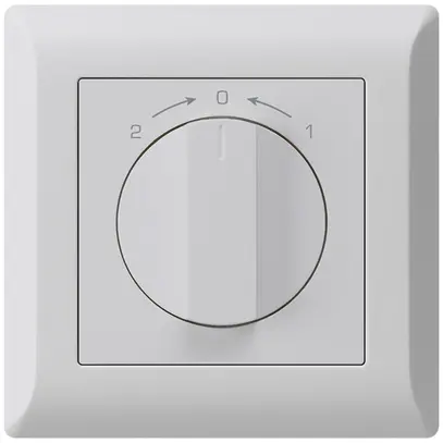 Contatto rotativo INC 1>0<2 grigio chiaro kallysto.line con manopola 