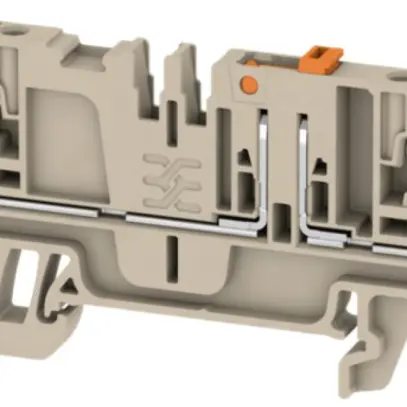 Morsetti sezionatori di prova WM ADT PUSH IN 2.5mm² 2 contatti TS35 beige 