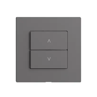 Comando per interruttore tapparelle 1c/2t Edue Wiser grigio scuro 