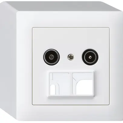 Presa multimedia AP kallysto R/TV 19dB 2GHz bianco 