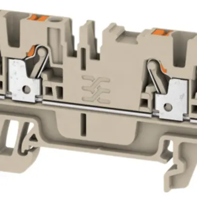 Morsetto di passaggio Weidmüller A4C PUSH IN 2.5mm² 4 contatti TS35 beige 