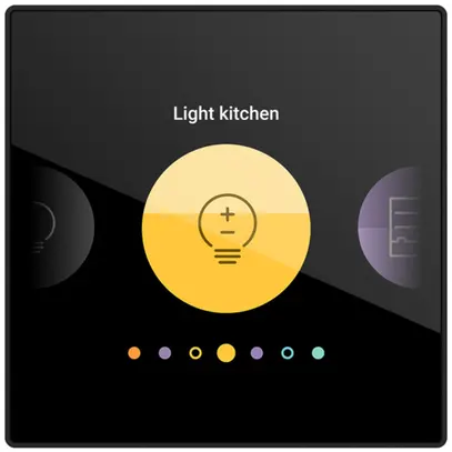 Unità di controllo SmartHome Niko NHC 3.6” 83×83×11.5mm 