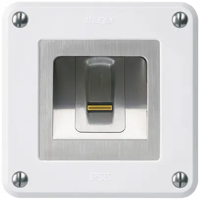 Lecteur d'empreintes digitales NUP Hager ekey-arte robusto C blanc 