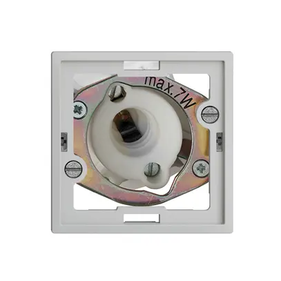 Signal lumineux ENC EDIZIOdue gris clair, 7W, sans calotte plate 