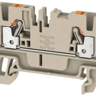 Morsetto di passaggio Weidmüller A2C PUSH IN 2.5mm² TS35 beige 