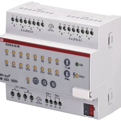 Variateur de lum. AMD DALI ABB 8 fois, DLR/S 8.16.1M 