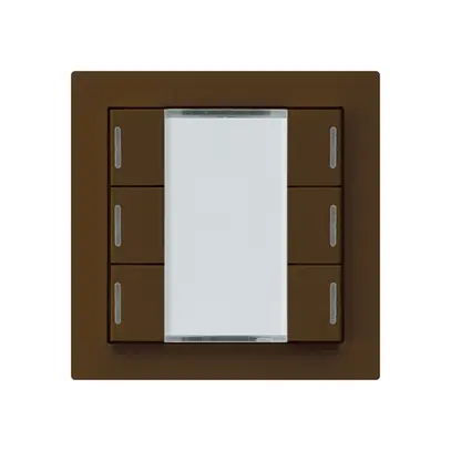Tasto INC kallysto A KNX 6× LED RGB s/e-link marrone 