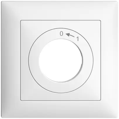 Kit frontale EDIZIOdue 0<-1 88×88mm bianco per interr.chiave 