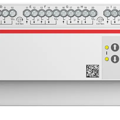 Attuatore per persiana AMD ABB JRA/S12.230.5.2 12-volte 6A/230VAC misura.tde 